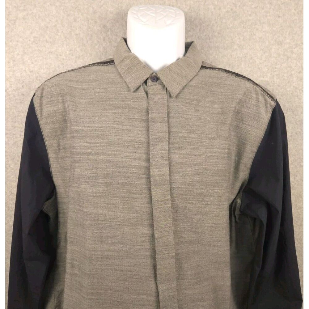 Phillip Lim 3.1 Target 20th Anniversary Mens Button Up Shirt Large Gray Black‎